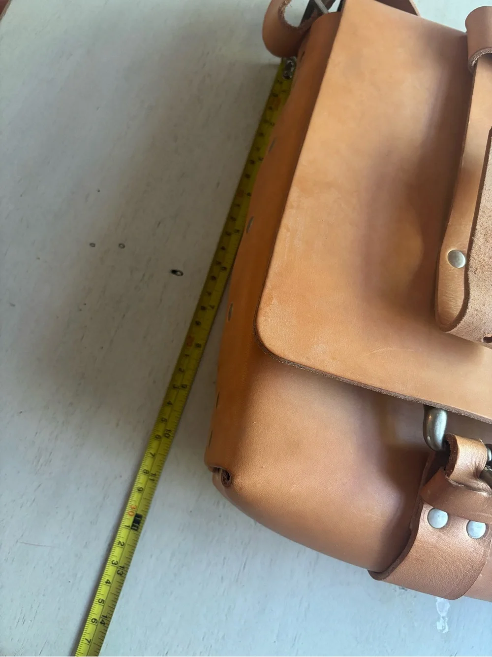 Mr. Lentz Leather messenger bag / travel set